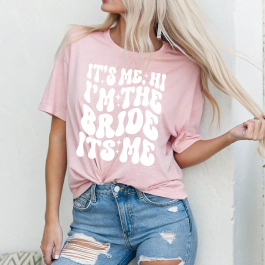 Schattig Hallo, ik ben het, ik ben de bruid, ik be T-shirt