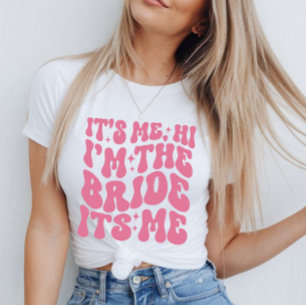 Schattig Hallo, ik ben het, ik ben de bruid, ik be T-shirt