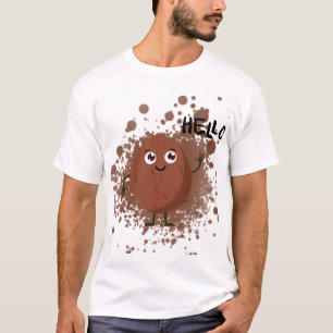 Schattig Hallo Notenkaart Personage T-shirt