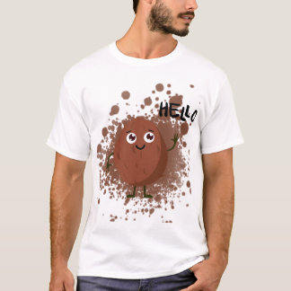 Schattig Hallo Notenkaart Personage T-shirt