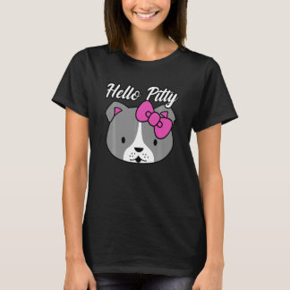 Schattig Hallo Pitty Liefde Pitbull Hond Liefhebbe T-shirt