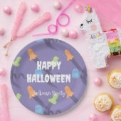 Schattig Halloween aanpasbaar Papieren Bordje (Feest)