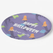 Schattig Halloween aanpasbaar Papieren Bordje (Gekanteld)