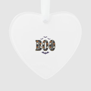 Schattig Halloween Boe Geest Pompoen Ontwerp Ornament