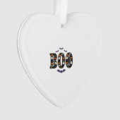 Schattig Halloween Boe Geest Pompoen Ontwerp Ornament (voorkant)