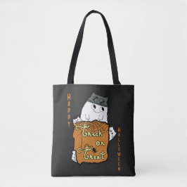 Schattig Halloween Boe - Halloween snoep of een po Tote Bag