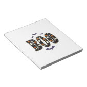 Schattig Halloween Boo Geest Pompoen Ontwerp Notitieblok (Schuin)