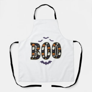 Schattig Halloween Boo Geest Pompoen Ontwerp Schort