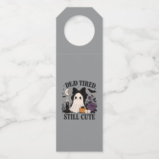 Schattig Halloween Coquette Spookje met Strik Flessenhanger