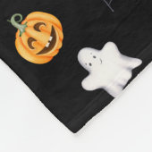 Schattig Halloween esthetisch patroon Fleece Deken (Hoek)