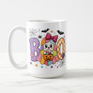 Schattig Halloween Geest BOO Watercolor Kinderen S Koffiemok