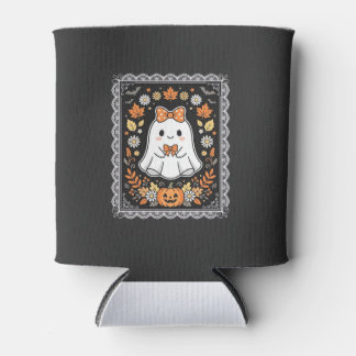 Schattig Halloween Geest Pompoen Bloem T-Shirt Ont Blikjeskoeler
