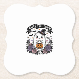 Schattig Halloween Geest Pompoen Vintage Shirt Ont Kartonnen Onderzetters
