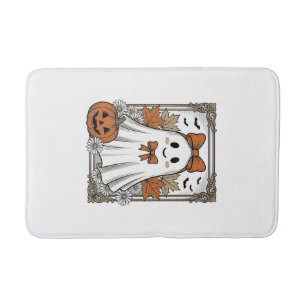 Schattig Halloween Geest Vintage Gravure Shirt Ont Badmat