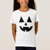 Schattig Halloween Gelukkig Jack-O-Lantern Gezicht T-shirt (Voorkant)