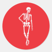 Schattig Halloween Griezelig Ontwerp Ronde Sticker (Voorkant)