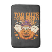 Schattig Halloween Hamster Pompoen Spook Ontwerp_1 Badmat (Voorkant Verticaal)
