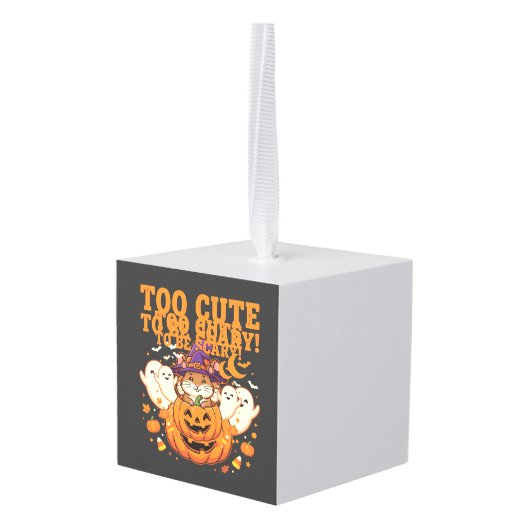 Schattig Halloween Hamster Pompoen Spook Ontwerp_1 Decoratie (Achter hoekig)