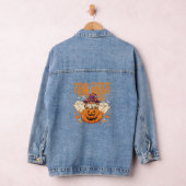 Schattig Halloween Hamster Pompoen Spook Ontwerp_1 Denim Jacket (Hangar)