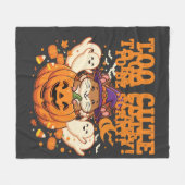 Schattig Halloween Hamster Pompoen Spook Ontwerp_1 Fleece Deken (Voorkant (Horizontaal))