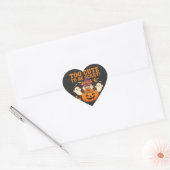 Schattig Halloween Hamster Pompoen Spook Ontwerp_1 Hart Sticker (Envelop)