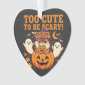 Schattig Halloween Hamster Pompoen Spook Ontwerp_1 Ornament (voorkant)