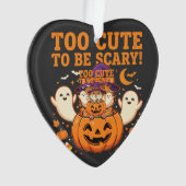 Schattig Halloween Hamster Pompoen Spook Ontwerp_1 Ornament (voorkant)