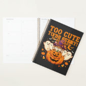 Schattig Halloween Hamster Pompoen Spook Ontwerp_1 Planner (Display)