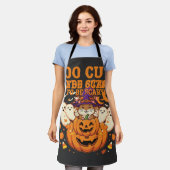 Schattig Halloween Hamster Pompoen Spook Ontwerp_1 Schort (Gedragen)