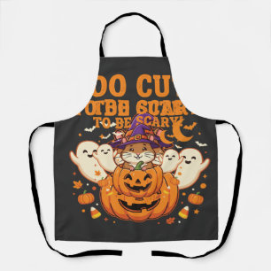 Schattig Halloween Hamster Pompoen Spook Ontwerp_1 Schort
