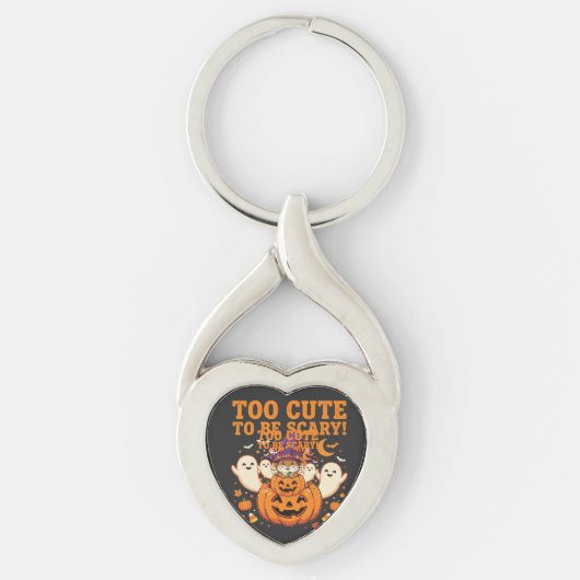 Schattig Halloween Hamster Pompoen Spook Ontwerp_1 Sleutelhanger (Voorkant)