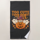 Schattig Halloween Hamster Pompoen Spook Ontwerp_1 Strandlaken (Voorkant)