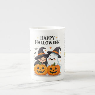 Schattig Halloween-heks & Geest Bekerontwerp Porselein Kop