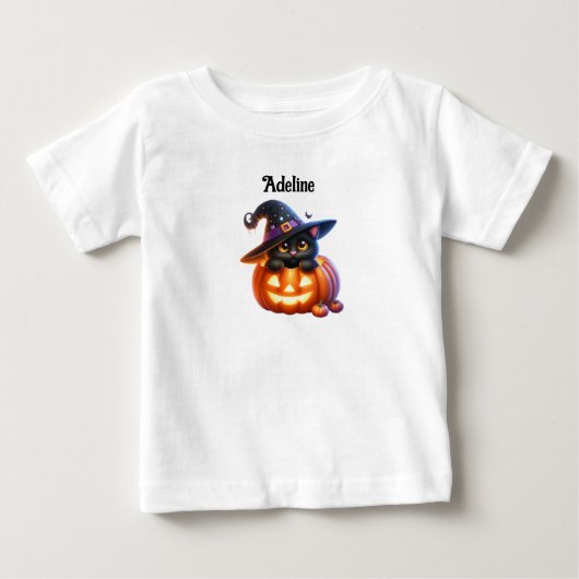 Schattig Halloween Kat Pompoen Design (Voorkant)