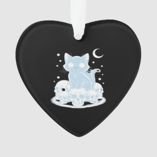 Schattig Halloween Kitten Kat Gotische Esthetiek E Ornament