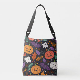 Schattig Halloween Magisch Patroon Crossbody Tas