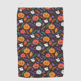 Schattig Halloween Magisch Patroon Golfhanddoek
