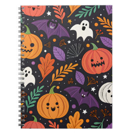 Schattig Halloween Magisch Patroon Notitieboek