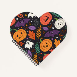 Schattig Halloween Magisch Patroon Notitieboek