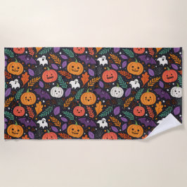 Schattig Halloween Magisch Patroon Strandlaken