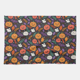 Schattig Halloween Magisch Patroon Theedoek