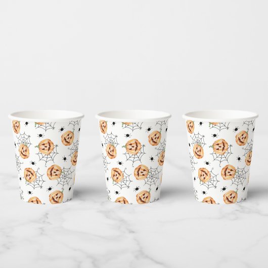 Schattig Halloween Papieren Bekers (Multi)