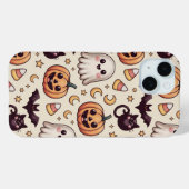 Schattig Halloween Pompoen Geest Patroon | Kawaii Case-Mate iPhone Case (Achterkant (horizontaal))