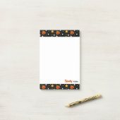 Schattig Halloween Pompoen Patroon Post-it® Notes (Op bureau)