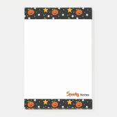 Schattig Halloween Pompoen Patroon Post-it® Notes (Voorkant)