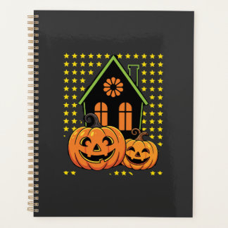 Schattig Halloween Pompoen Spoken Huis Ster Planner