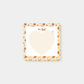 Schattig Halloween pompoenpatroon Beige Post-it® Notes (Voorkant)