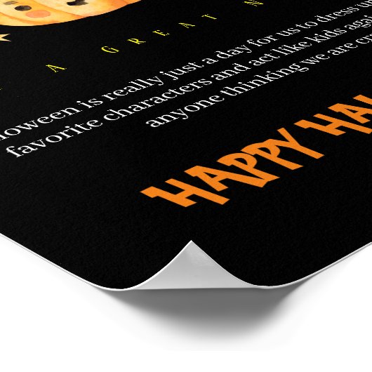 schattig Halloween Poster (Hoek)