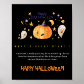 schattig Halloween Poster (Voorkant)