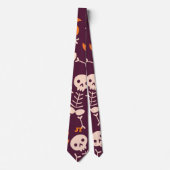 Schattig Halloween-skelet Stropdas (Voorkant)